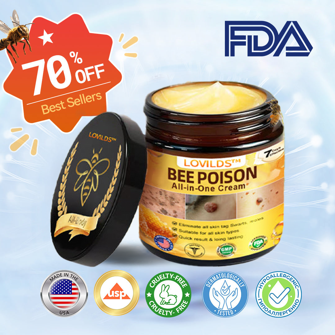 [𝐎𝐟𝐟𝐢𝐜𝐢𝐚𝐥 𝐁𝐫𝐚𝐧𝐝 𝐒𝐭𝐨𝐫𝐞] 🐝 LOVILDS™ 𝐁𝐞𝐞 𝐕𝐞𝐧𝐨𝐦 𝐀𝐥𝐥-𝐢𝐧-𝐎𝐧𝐞 𝐂𝐫𝐞𝐚𝐦 (👩‍⚕️ 𝐀𝐦𝐞𝐫𝐢𝐜𝐚𝐧 𝐀𝐜𝐚𝐝𝐞𝐦𝐲 𝐨𝐟 𝐃𝐞𝐫𝐦𝐚𝐭𝐨𝐥𝐨𝐠𝐲 𝟐𝟎𝟐𝟓 𝐒𝐩𝐞𝐜𝐢𝐚𝐥𝐥𝐲 𝐑𝐞𝐜𝐨𝐦𝐦𝐞𝐧𝐝𝐞𝐝 𝐏𝐫𝐨𝐝𝐮𝐜𝐭)